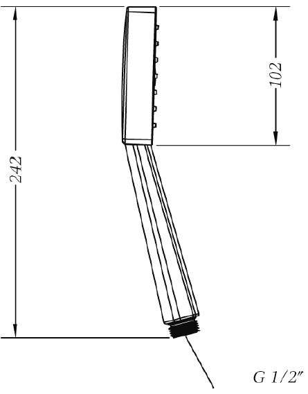 Ручной душ Genebre Kenjo Eco (DXK1 45)